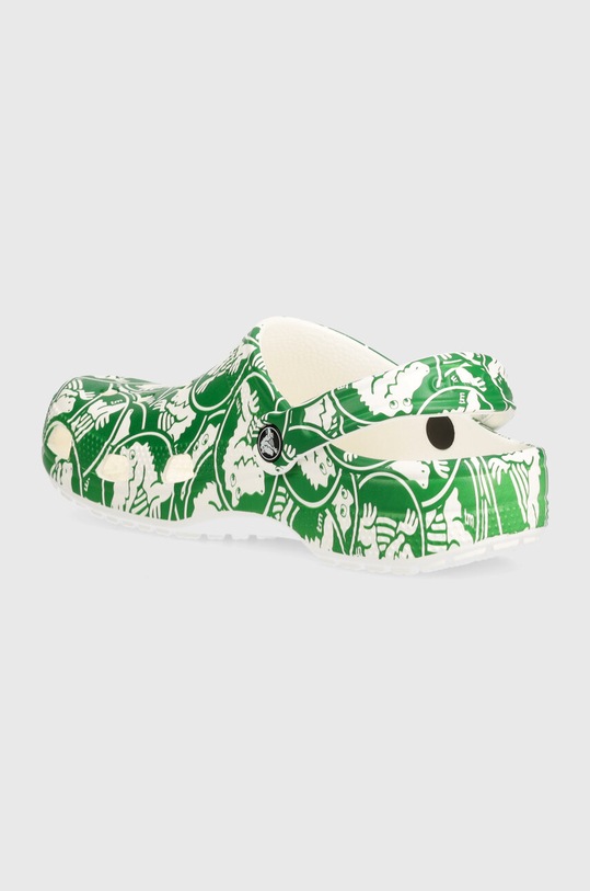 Obuwie Crocs klapki Classic Duke Print Clog 210003.3WH zielony