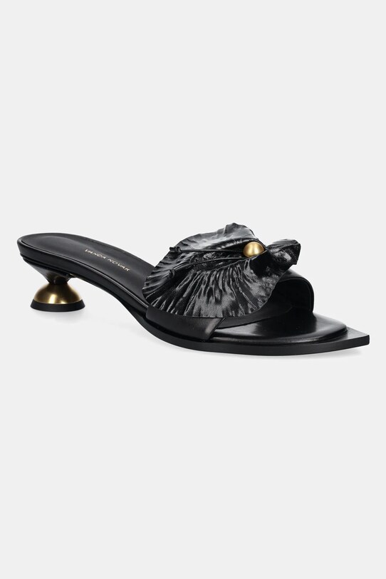 Vanda Novak slapi de piele Azalia Azalia.Deep.Black negru SS24