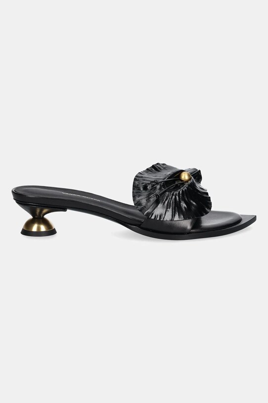 Vanda Novak slapi de piele Azalia kitten negru Azalia.Deep.Black