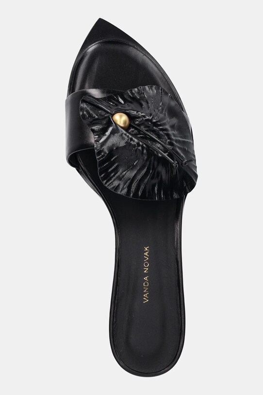 Vanda Novak slapi de piele Azalia negru Azalia.Deep.Black