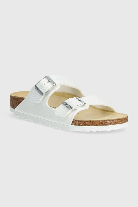 Šľapky Birkenstock Arizona imitácia kože biela 1026500