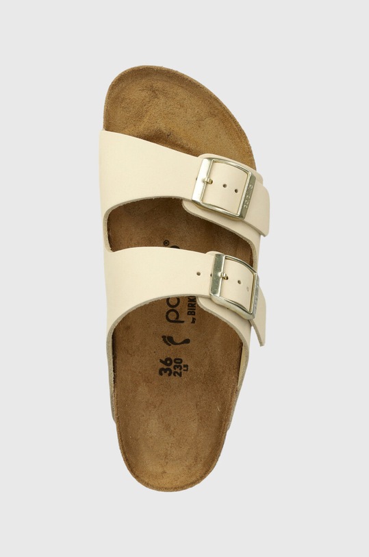Birkenstock klapki nubukowe BIRKENSTOCK X PAPILLIO Arizona Platform Flex beżowy 1026924