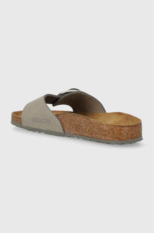Obuv Nubukové šľapky Birkenstock Madrid Big Buckle 1022176 sivá