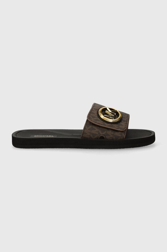 Šľapky MICHAEL Michael Kors MK Charm Slide 40R4MKFA1B.200 hnedá SS24