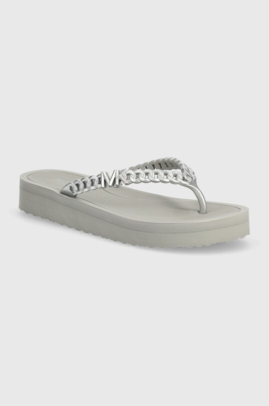 MICHAEL Michael Kors flip-flop Zaza Flip Flop platform ezüst 40S4ZAFA2B.040