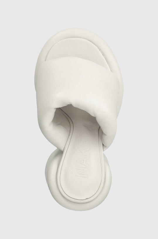 Naked Wolfe klapki skórzane Wow biały Wow.White