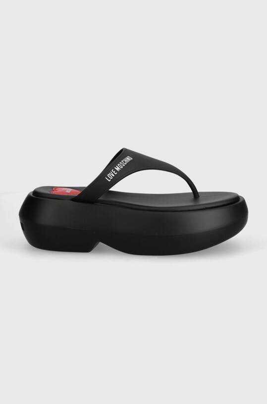 Love Moschino japonki JA28097I0II39000 czarny SS24