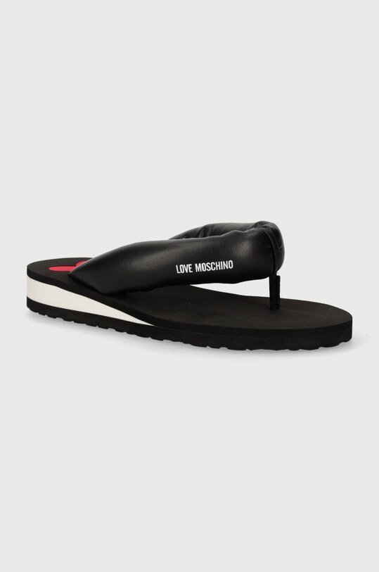 Σαγιονάρες Love Moschino φλατ μαύρο JA28213G0IJM0000