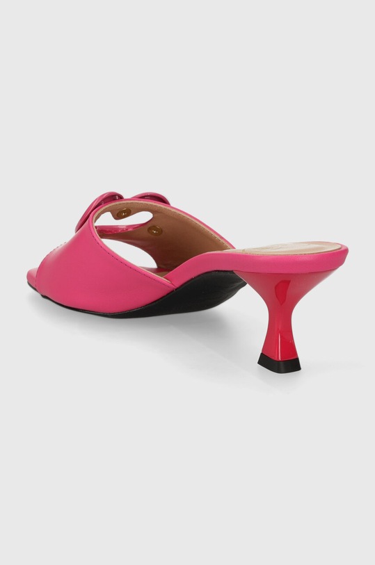 Obuwie Love Moschino klapki skórzane JA28375G0IIAX604 różowy