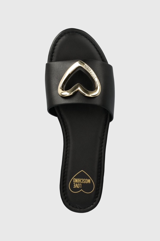 Love Moschino slapi de piele negru JA28431G0IIA0000