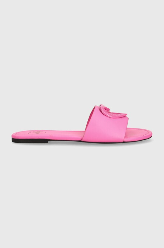 Kožené pantofle Love Moschino JA28431G0IIAX604 růžová SS24