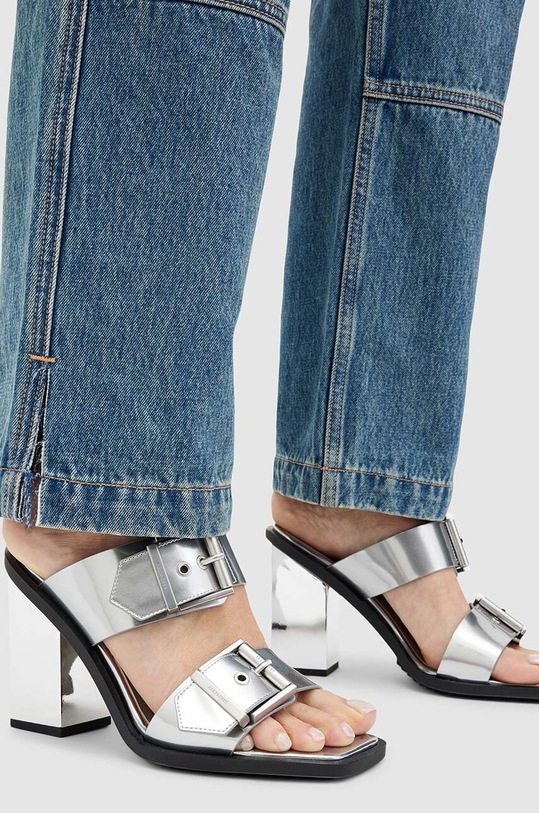 AllSaints klapki skórzane Camille Mule WF719Z