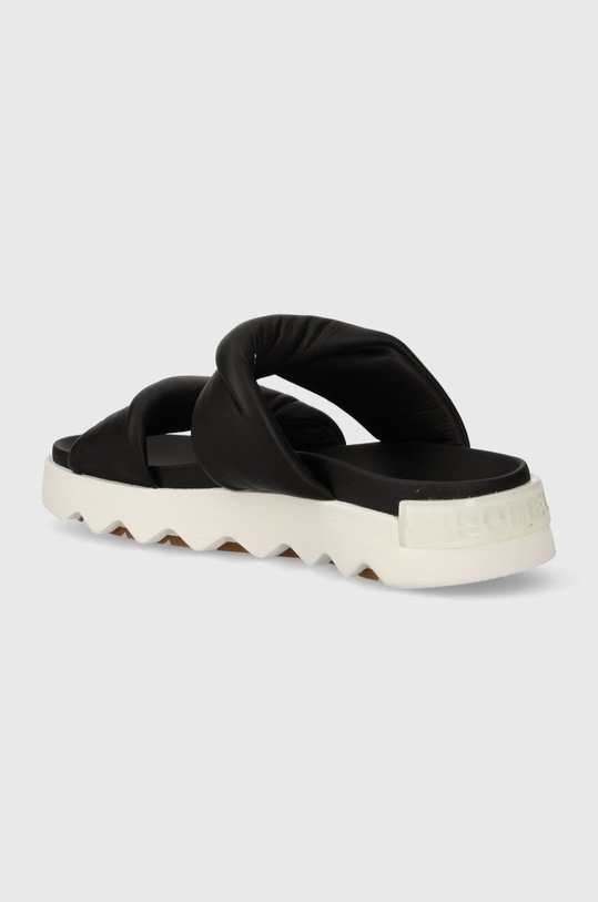 Obuwie Sorel klapki skórzane VIIBE TWIST SLIDE 2039961010 czarny