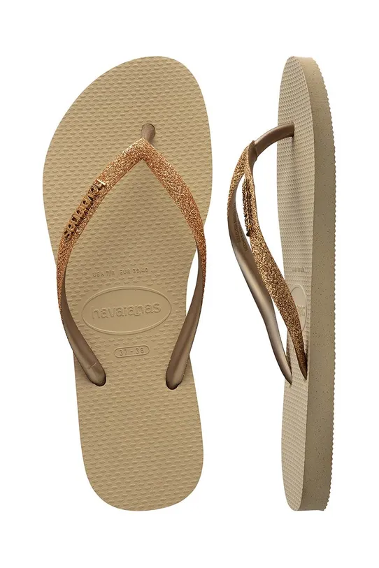 Japonke Havaianas SLIM GLITTER II 4146975.9177 zlata