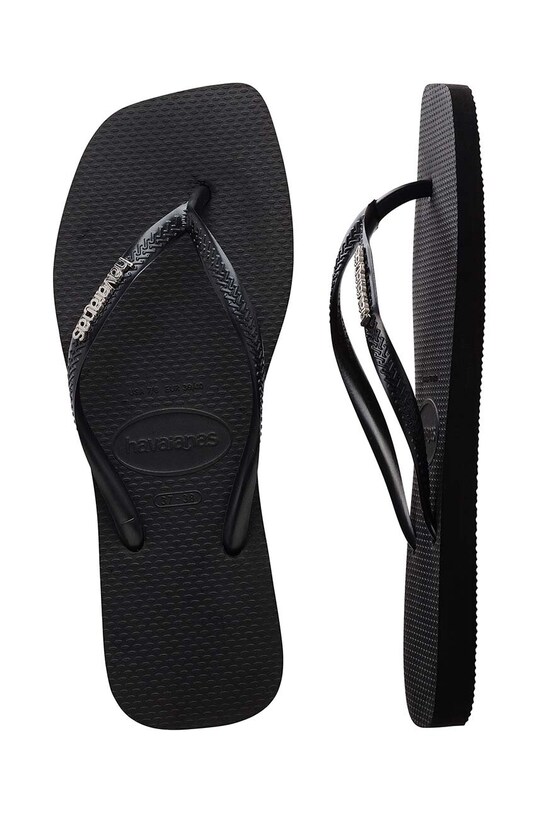 Havaianas slapi SQUARE LOGO METALLIC negru 4148257.2976