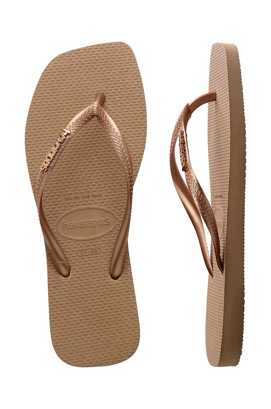 В'єтнамки Havaianas SQUARE LOGO METALLIC 4148257.5282 золотий
