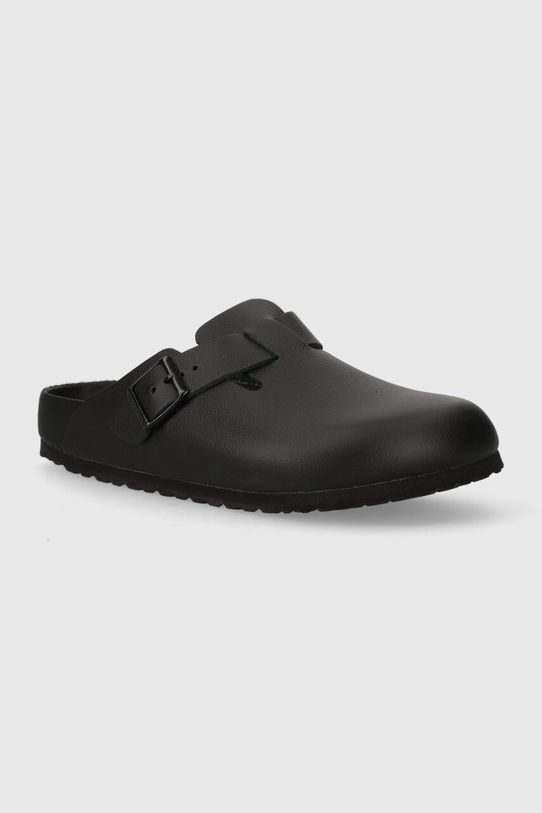 Kožené šľapky Birkenstock Boston iný čierna 1026789