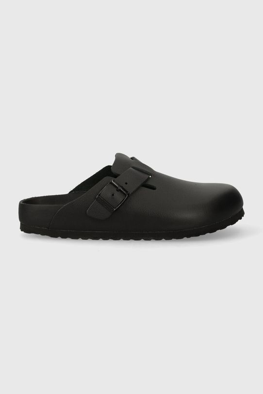 Birkenstock slapi de piele Boston 1026789 negru SS24
