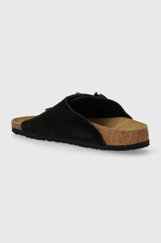 Scarpe Birkenstock ciabatte slide in camoscio Zürich 1026783 nero