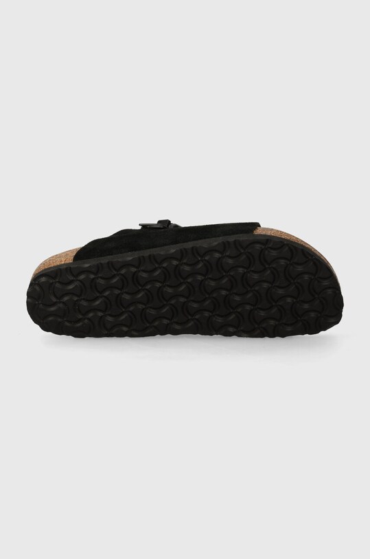 Birkenstock ciabatte slide in camoscio Zürich 1026783 nero