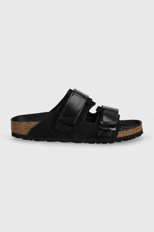 Birkenstock slapi de piele Uji 1026570 negru SS24
