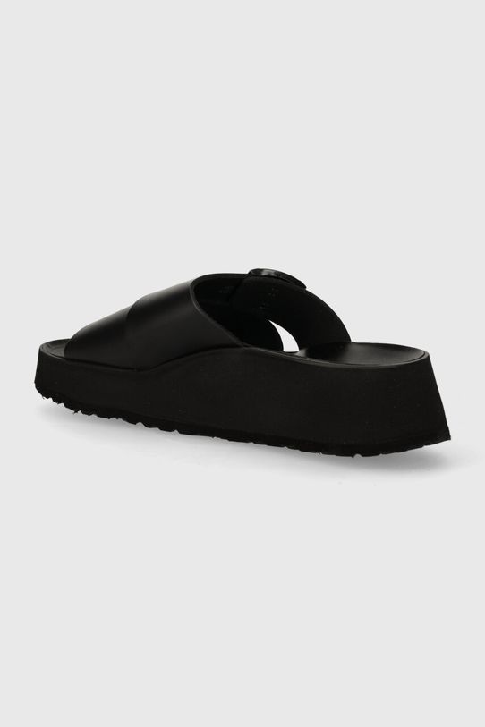 Încălțăminte Birkenstock papuci de piele BIRKENSTOCK X PAPILLIO Almina 1026872 negru