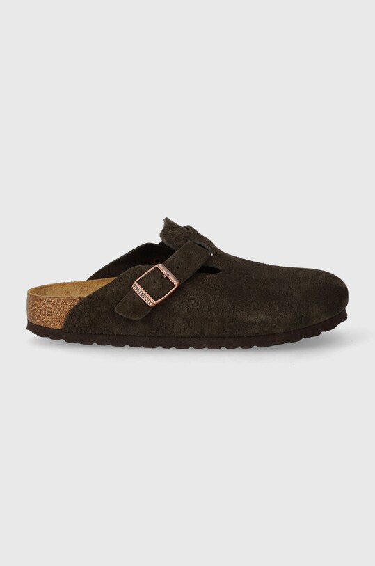 Natikače od brušene kože Birkenstock Boston 1027460 smeđa SS24