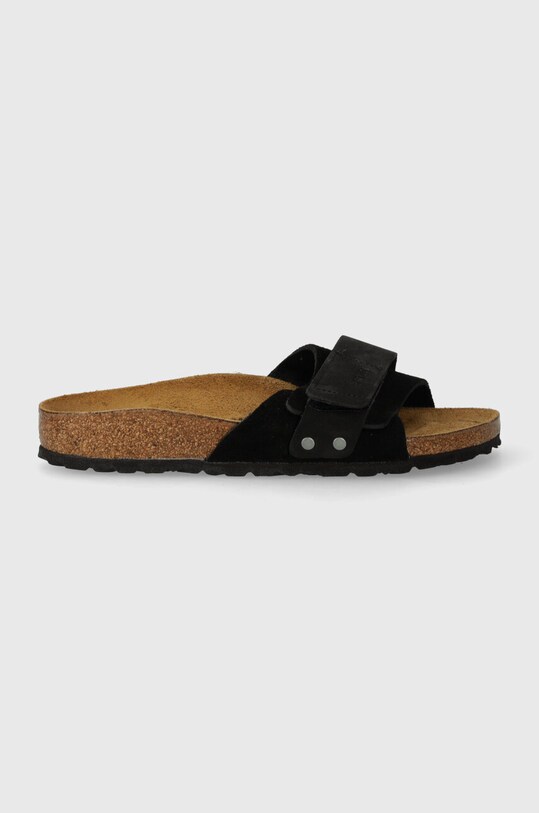 Шкіряні шльопанці Birkenstock Oita 1024200 чорний SS24
