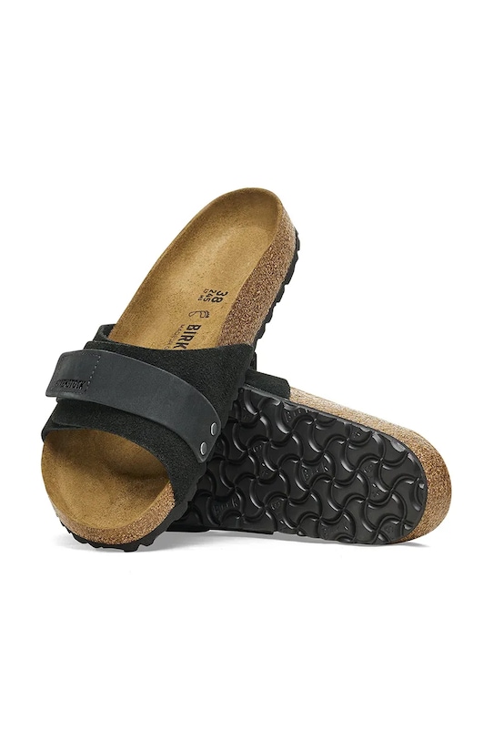 Шкіряні шльопанці Birkenstock Oita чорний 1024200