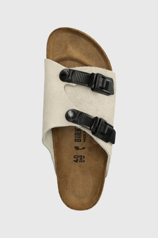 Birkenstock papuci din piele Zürich bej 1026788