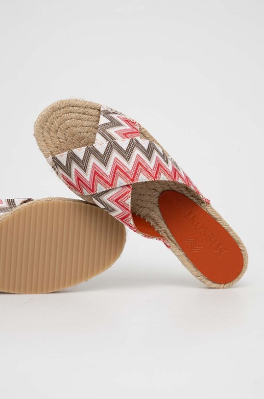 Missoni klapki Harlow M28.002 beżowy