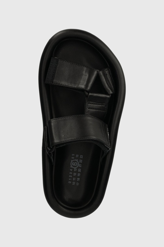 Kožené pantofle MM6 Maison Margiela černá S59WP0206