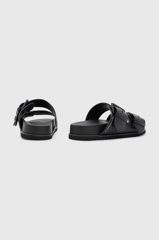 Kožené šľapky AllSaints Sian WF520Y čierna