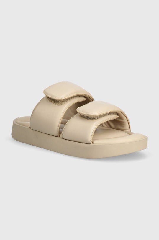 Inuikii klapki Padded Double Band imitacja skóry licowej beżowy 70104.125.Beige