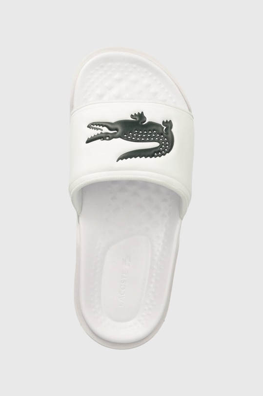 Lacoste klapki Croco Dualiste biały 43CFA1001