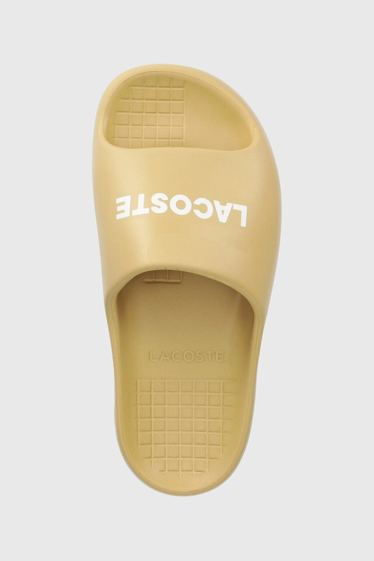 Шльопанці Lacoste Serve Slide 2.0 бежевий 47CFA0020