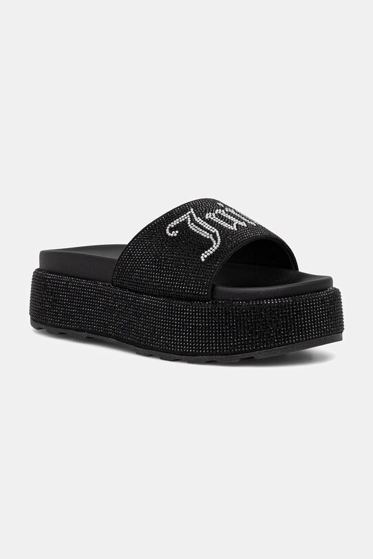 Juicy Couture papuci DORA DIAMANTE STACKED sintetic negru JCFYL222007