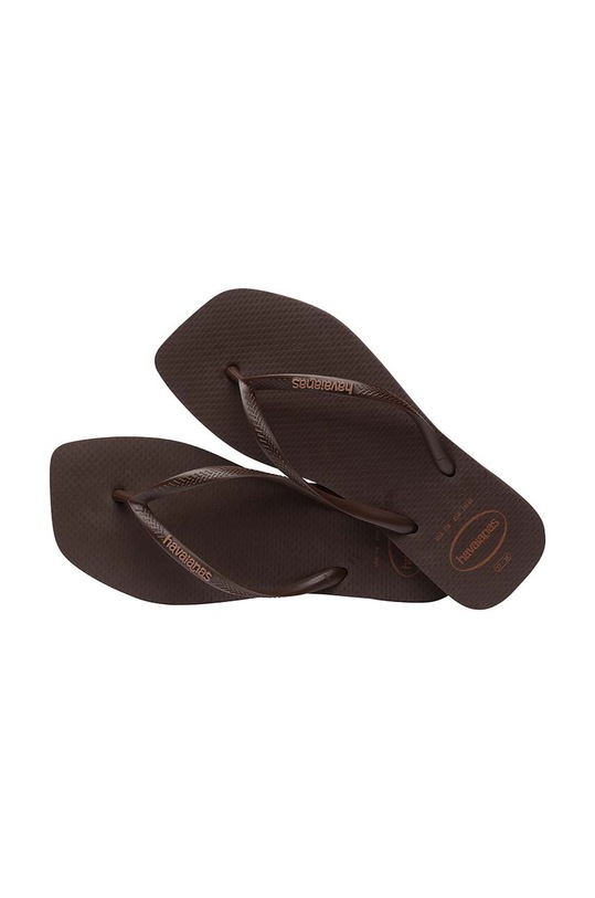Σαγιονάρες Havaianas SQUARE LOGO POP UP καφέ 4148959.0727