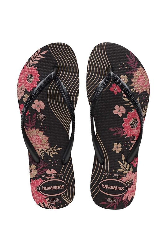 Σαγιονάρες Havaianas SLIM ORGANIC φλατ μαύρο 4132823.7892