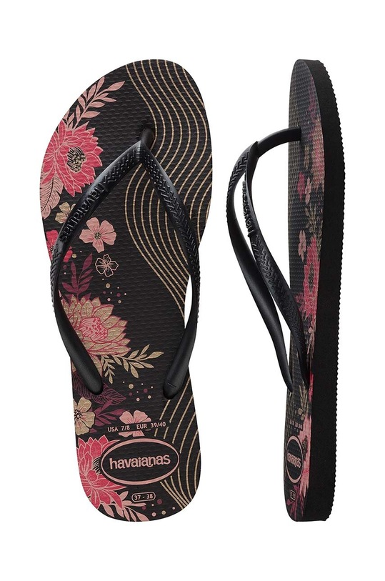 Σαγιονάρες Havaianas SLIM ORGANIC 4132823.7892 μαύρο