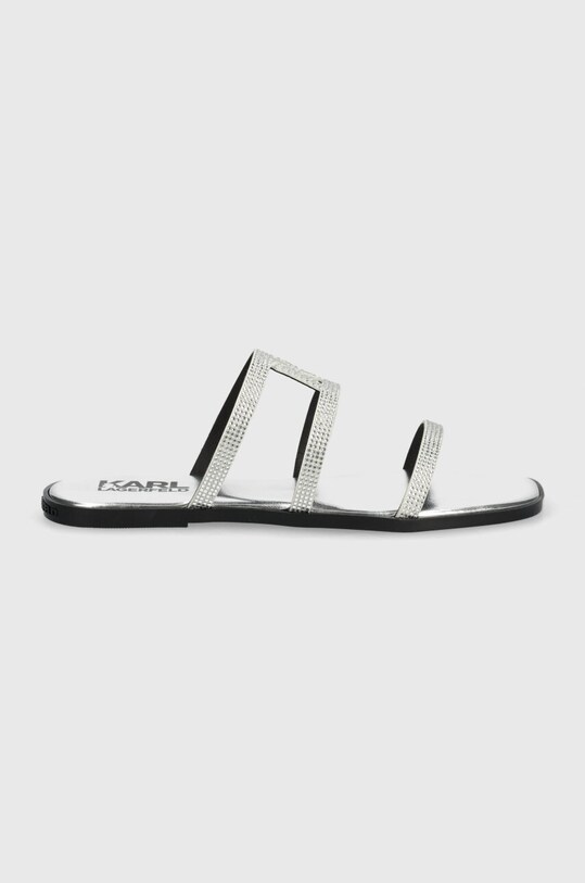 Karl Lagerfeld klapki OLYMPIA KL87405.GSL srebrny SS24