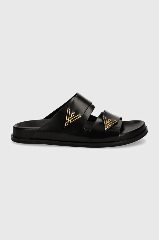 Vanda Novak slapi de piele piele negru Sandy.Cristal.Black