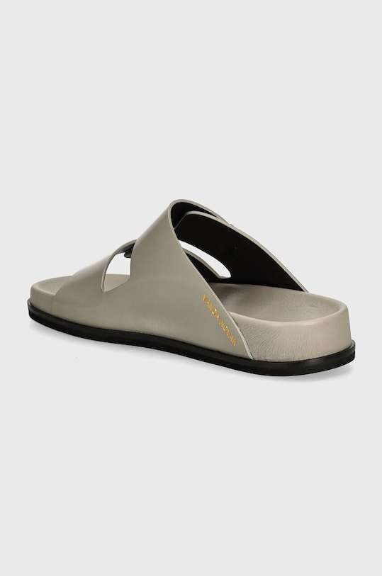 Încălțăminte Vanda Novak papuci din piele pentru copii Sandy Kids Sandy.Kids.Cristal.Gray gri