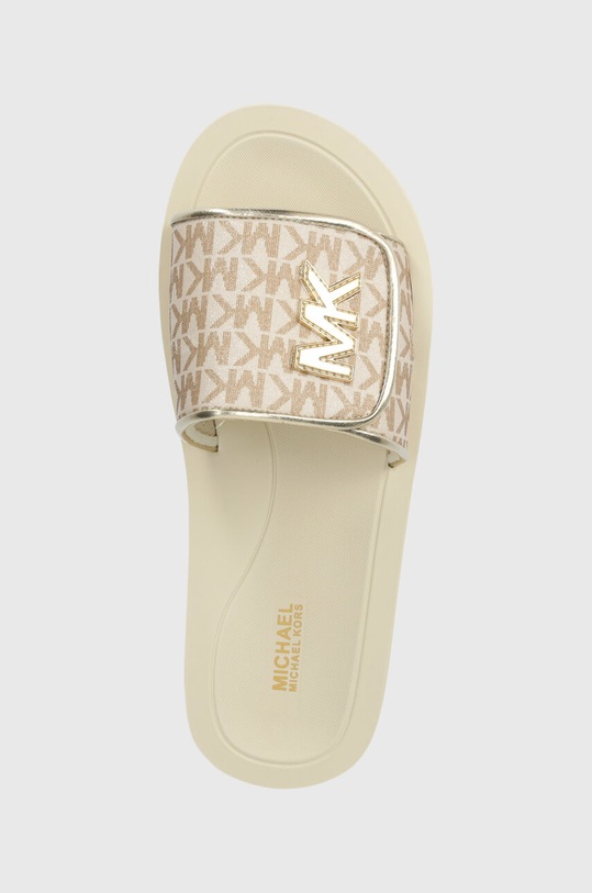 Michael Kors klapki dziecięce złoty MK100946