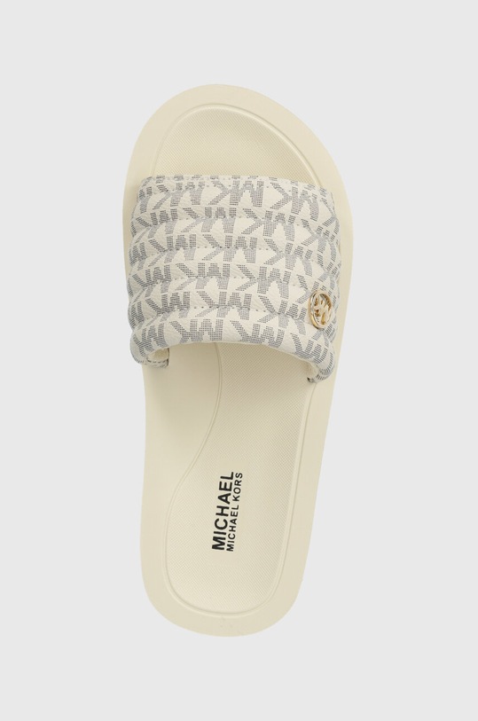 Michael Kors klapki dziecięce beżowy MK100964