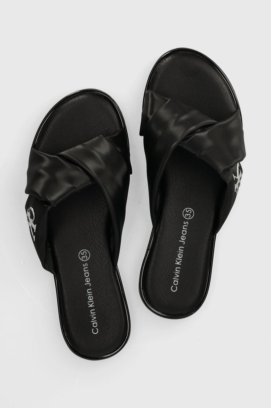 Calvin Klein Jeans klapki dziecięce czarny V3A2.80823