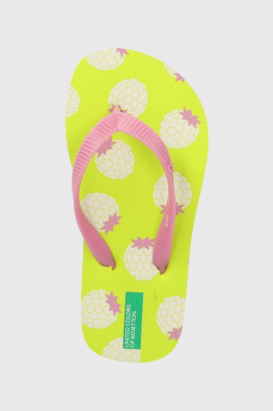 Детски джапанки United Colors of Benetton зелен 8G3E0D013.G.Seasonal