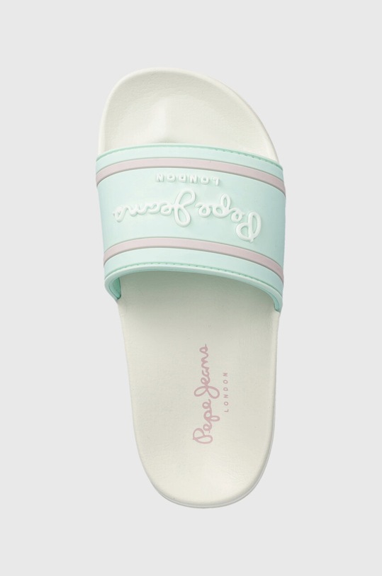 Pepe Jeans slapi copii SLIDER LOGO G turcoaz PGS70061