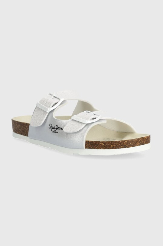 Pepe Jeans klapki OBAN BAY G PGS80004 srebrny SS24