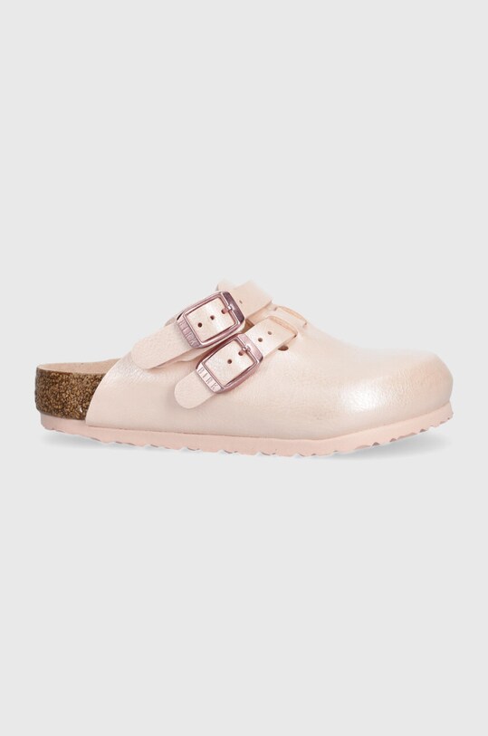 Birkenstock klapki dziecięce Kay Kids BF imitacja skóry licowej różowy 1026835.24.35